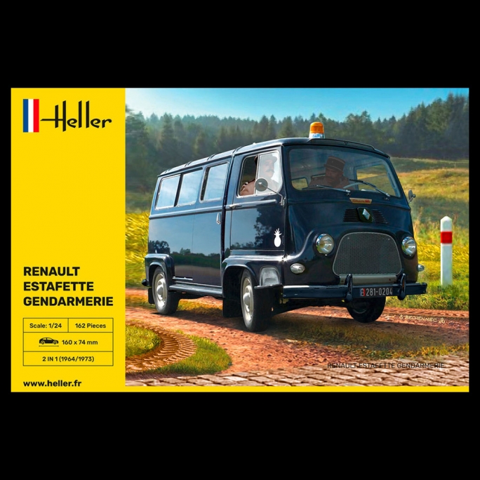 Renault Estafette "Gendarmerie" 1964 / 1973 - HELLER 80742 - 1/24