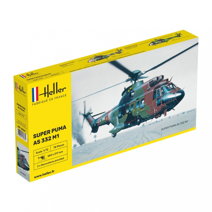 Hélicoptère Super Puma AS 332 M1 - HELLER 80367 - 1/72