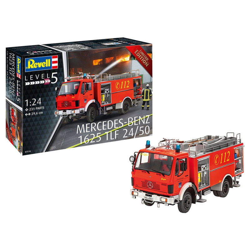 Camion de Pompiers, Mercedes-Benz 1625 TLF 24/50 - REVELL 7516 - 1/24