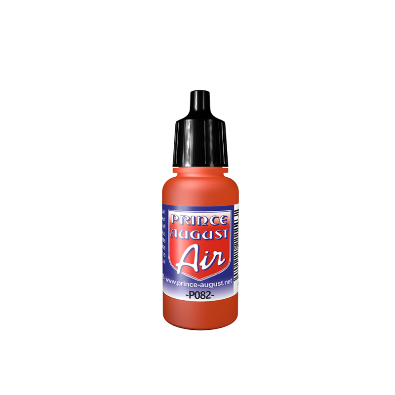 Peinture Rouge Fluo 17 ml - PRINCE AUGUST P082