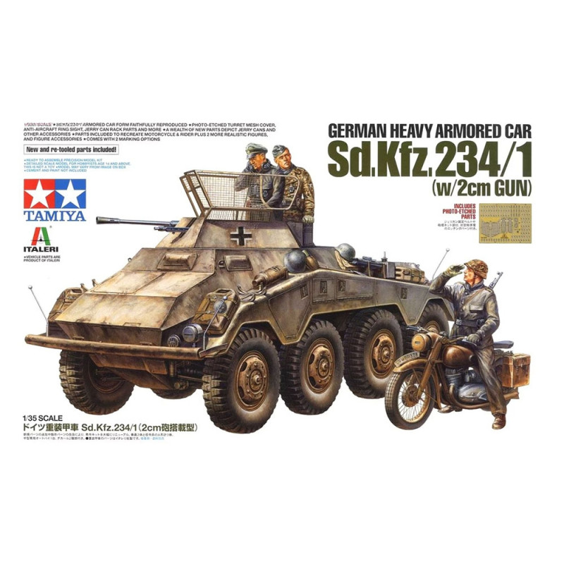 Véhicule Blindé Lourd Allemand, Sd Kfz 234/1 - TAMIYA 37011 - 1/35