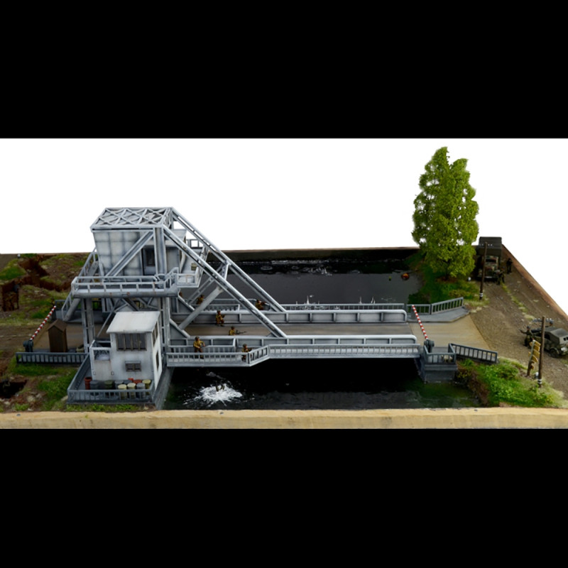 Scène "D-Day" Pegasus Bridge, Assaut aéroporté - ITALERI 6194 - 1/72