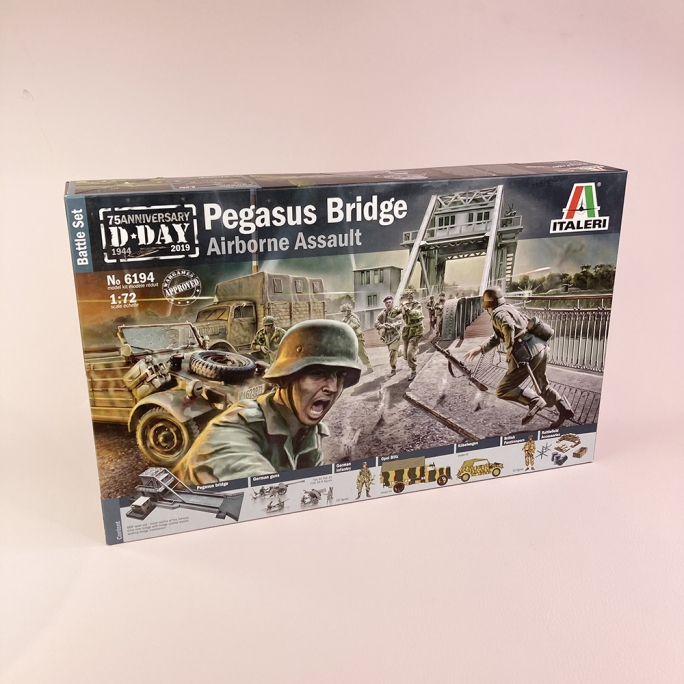 Scène "D-Day" Pegasus Bridge, Assaut aéroporté - ITALERI 6194 - 1/72