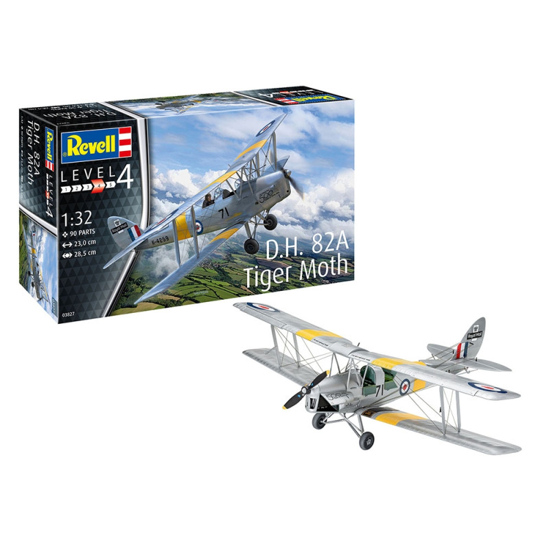 Avion-école D.H. 82A Tiger Moth - REVELL 3827 - 1/32