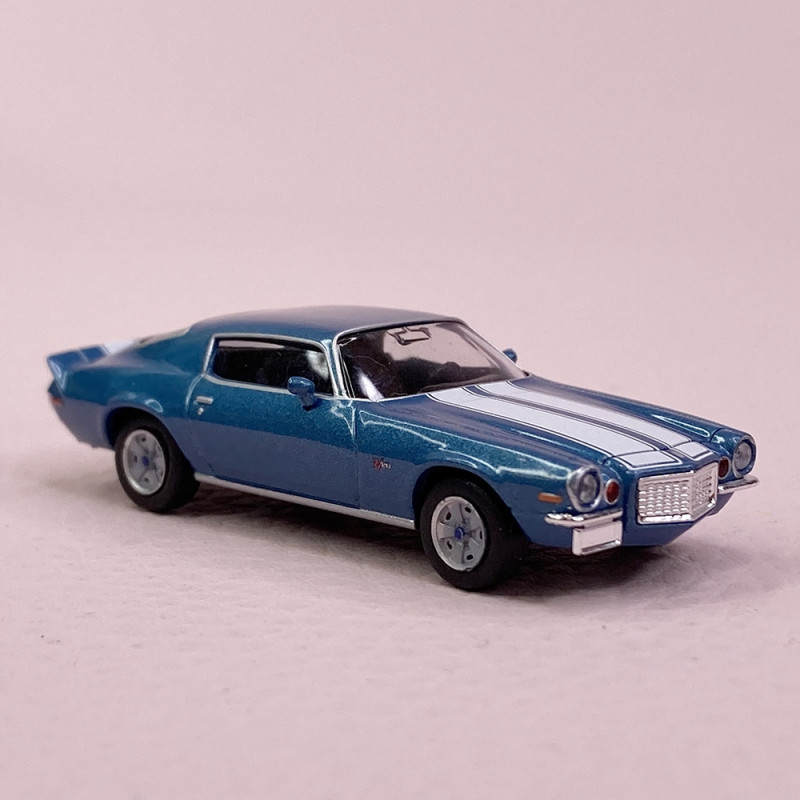 Chevrolet Camaro Z28 1970, Bleu Blanc - BREKINA 19911 - HO 1/87