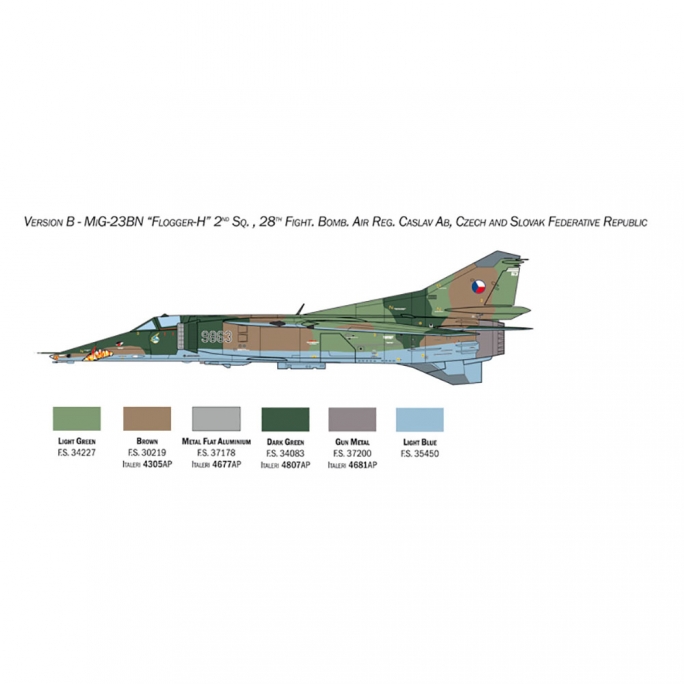 Avion de chasse MiG-27/MiG-23BN Flogger - ITALERI 2817 - 1/48