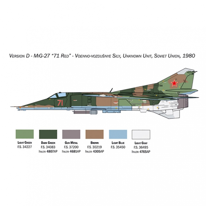 Avion de chasse MiG-27/MiG-23BN Flogger - ITALERI 2817 - 1/48