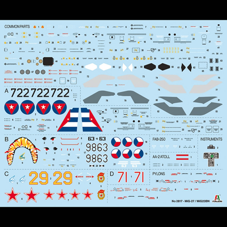 Avion de chasse MiG-27/MiG-23BN Flogger - ITALERI 2817 - 1/48