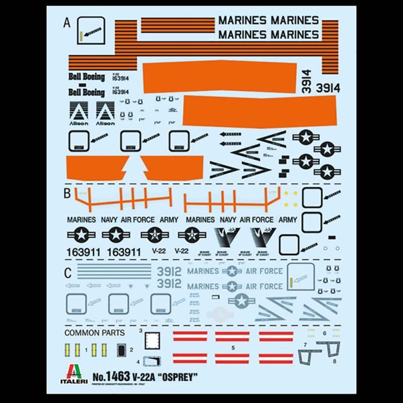 Appareil Hybride V-22A Osprey - ITALERI 1463 - 1/72