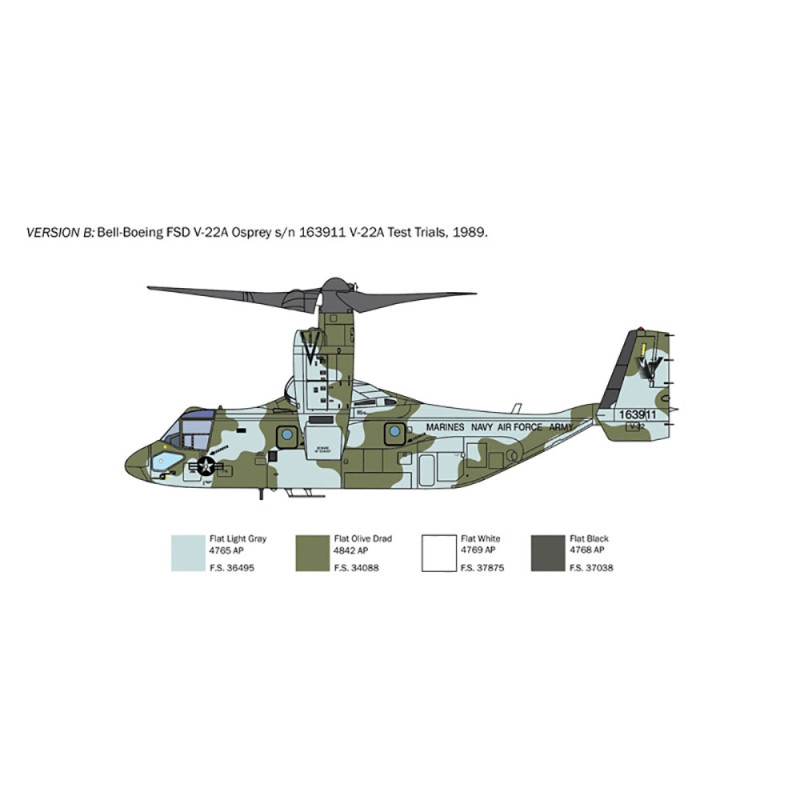 Appareil Hybride V-22A Osprey - ITALERI 1463 - 1/72