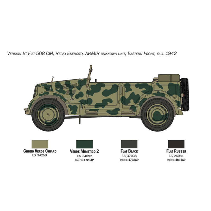 Fiat 508 CM Coloniale avec chauffeur - ITALERI 6550 - 1/35