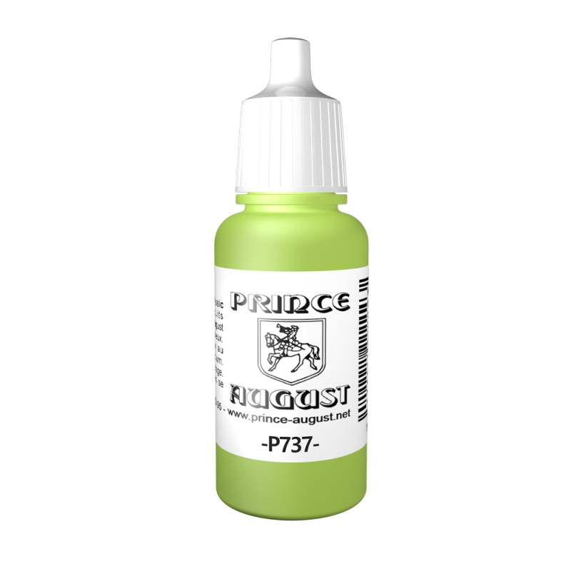 Peinture Acrylique, 17ml, Vert Fluo - PRINCE AUGUST P737