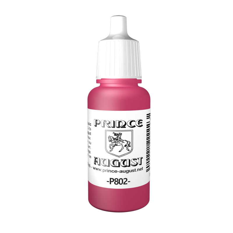 Peinture Acrylique, 17ml, Rouge Sunset - PRINCE AUGUST P802