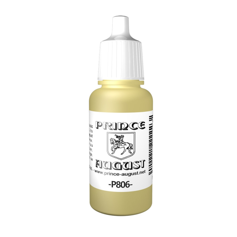 Peinture Acrylique, 17ml, Jaune Allemand - PRINCE AUGUST P806