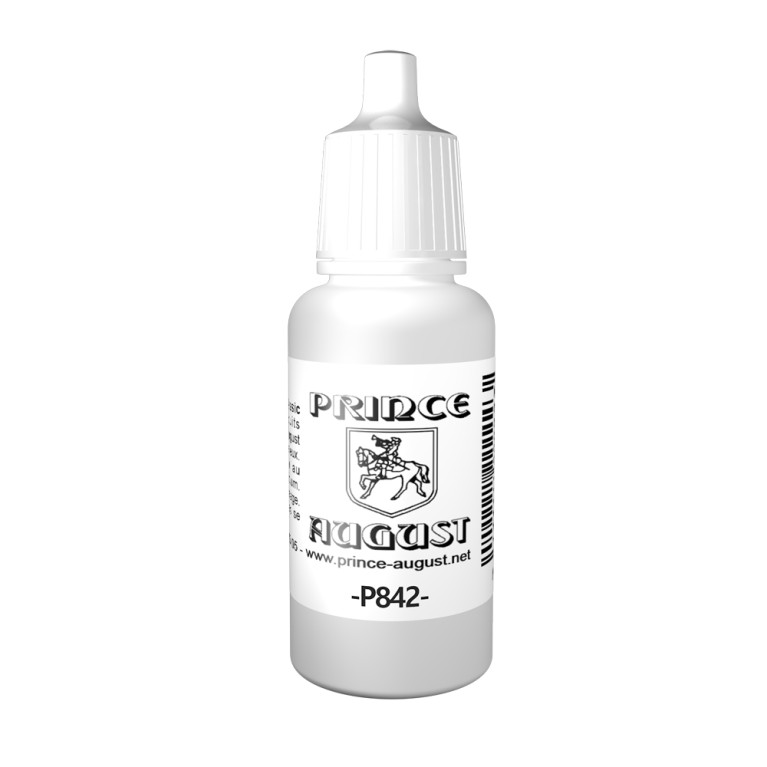 Peinture Acrylique, 17ml, Blanc Brillant - PRINCE AUGUST P842