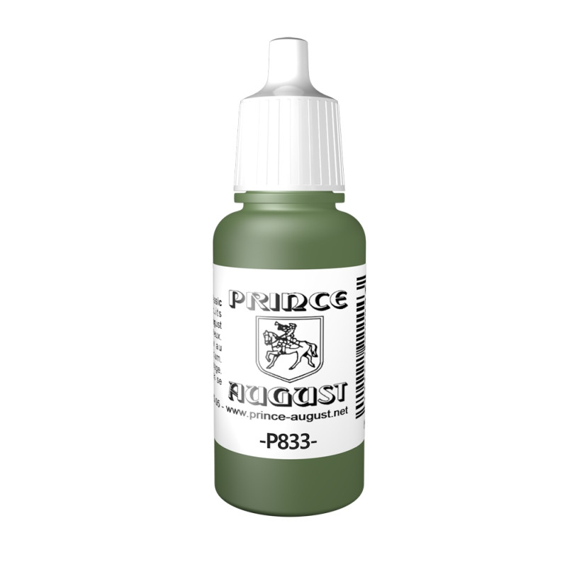 Peinture Acrylique, 17ml, Cam. Allem. Vert Clair - PRINCE AUGUST P833