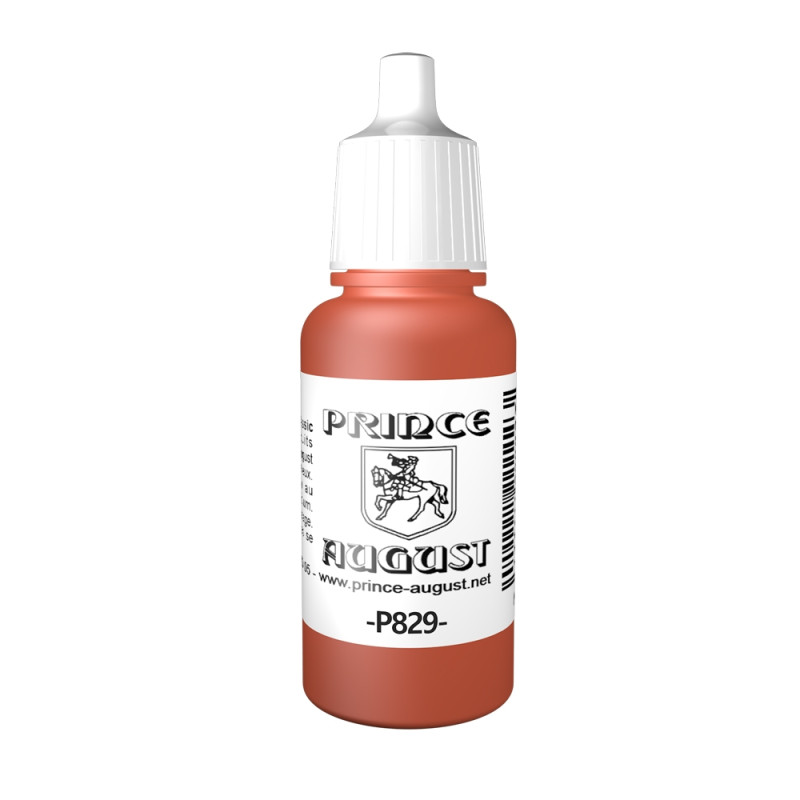 Peinture Acrylique, 17ml, Rouge Amarante - PRINCE AUGUST P829