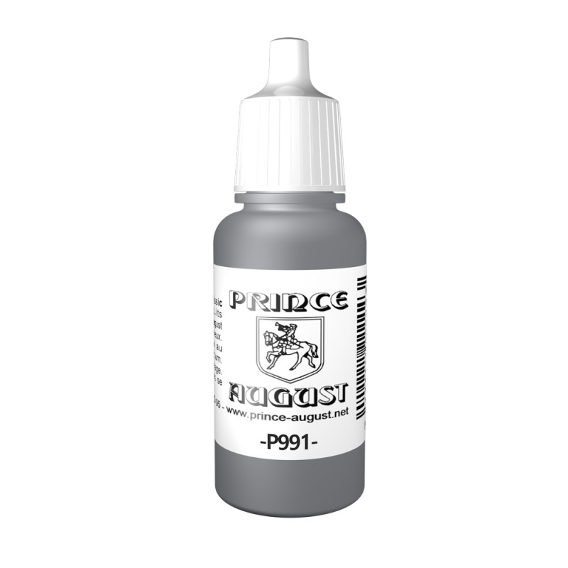 Peinture Acrylique, 17ml, Gris Marine - PRINCE AUGUST P991