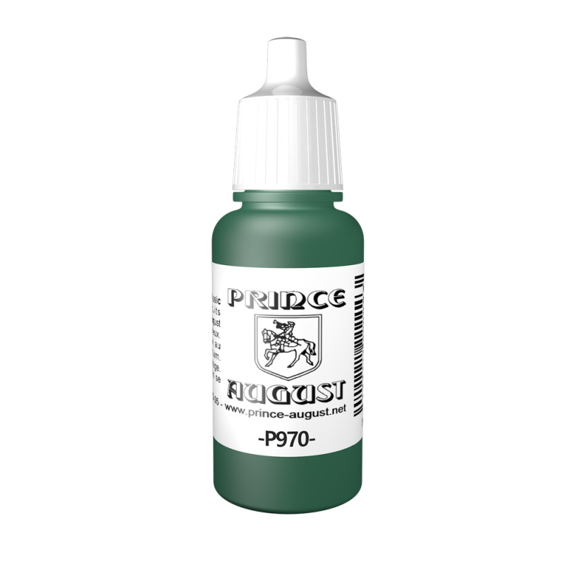 Peinture Acrylique, 17ml, Vert 1er Empire Chasseur Dragon - PRINCE AUGUST P970