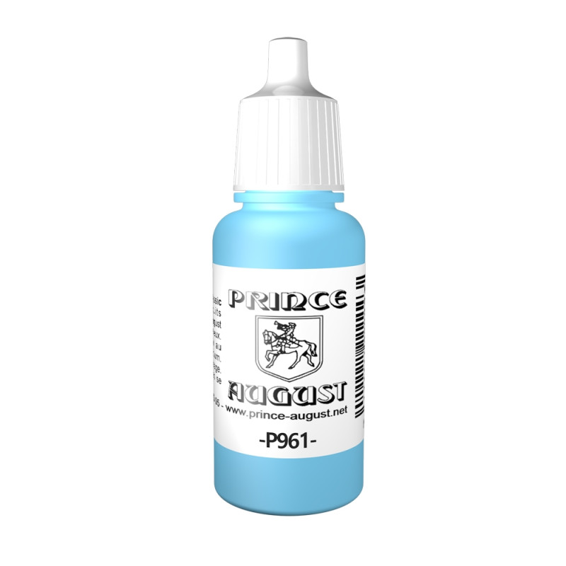 Peinture Acrylique, 17ml, Bleu Ciel - PRINCE AUGUST P961