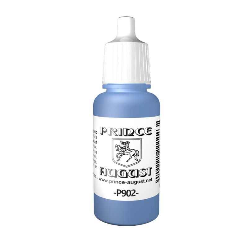 Peinture Acrylique, 17ml, Bleu Azur - PRINCE AUGUST P902