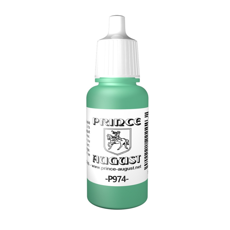 Peinture Acrylique, 17ml, Vert Bleu - PRINCE AUGUST P974 - 76