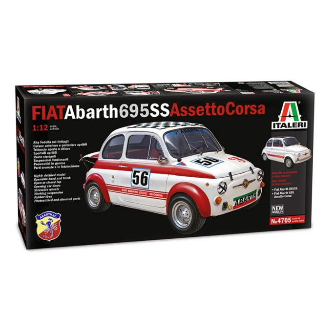 Voiture Fiat Abarth 695SS - 1/12 - ITALERI 4705