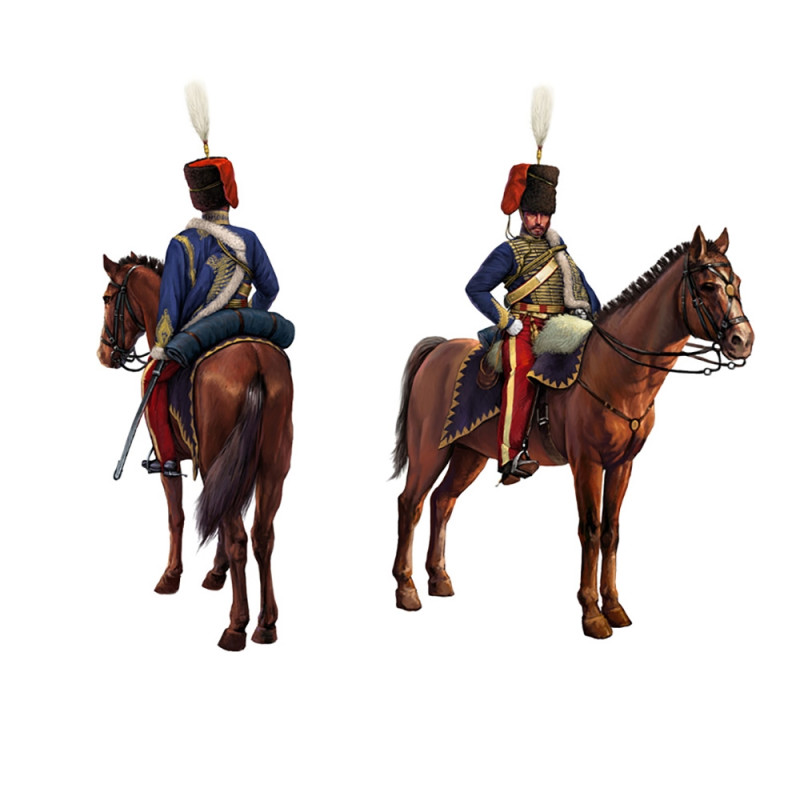 11ème Hussars Britannique, 12 Figurines avec chevaux - ITALERI 6188 - 1/72