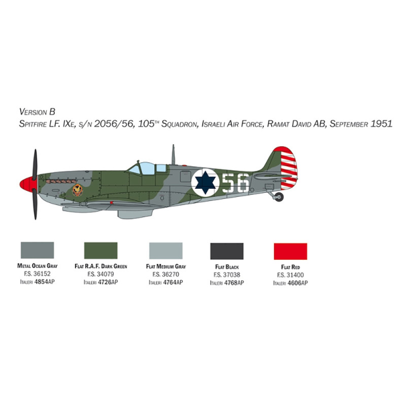 Avion de chasse Spitfire Mk. IX - ITALERI 2804 - 1/48