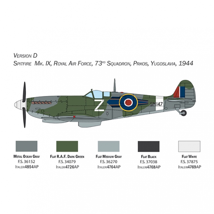 Avion de chasse Spitfire Mk. IX - ITALERI 2804 - 1/48