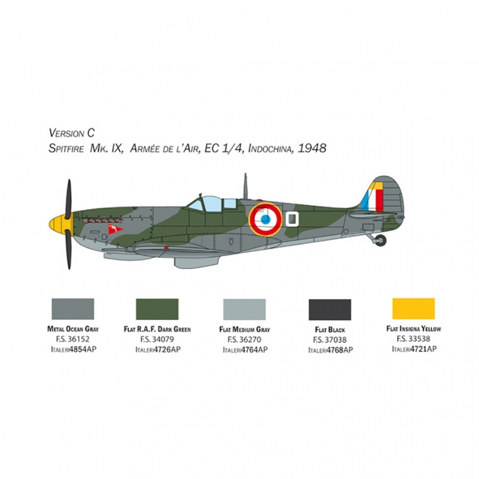 Avion de chasse Spitfire Mk. IX - ITALERI 2804 - 1/48