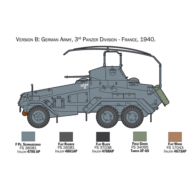 Véhicule Blindé Allemand Sd. Kfz. 232 - ITALERI 6433 - 1/35