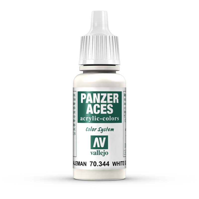 Peinture Acrylique, 17ml, Panzer Aces Blanc - VALLEJO 70344