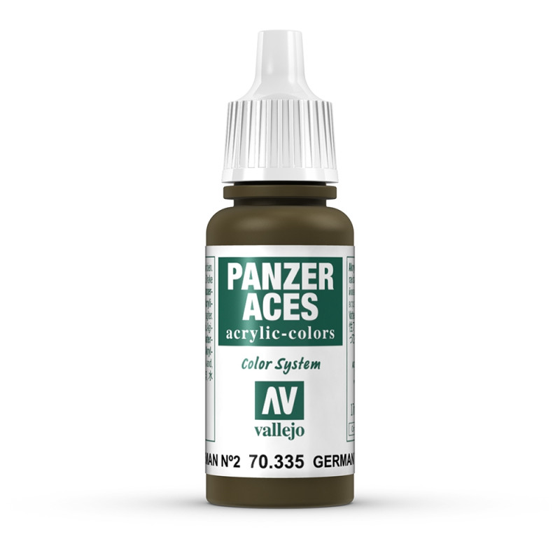 Peinture Acrylique, 17ml, Panzer Aces Equip.Char All. II - VALLEJO 70335