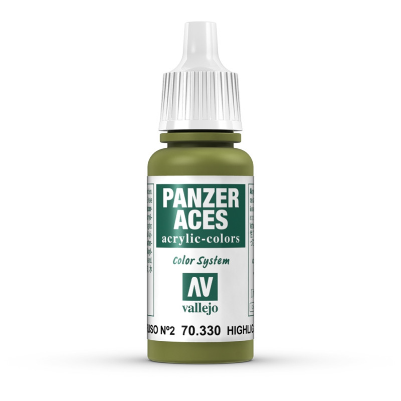 Peinture Acrylique, 17ml, Panzer Aces Eclairci E.C.Russe II - VALLEJO 70330