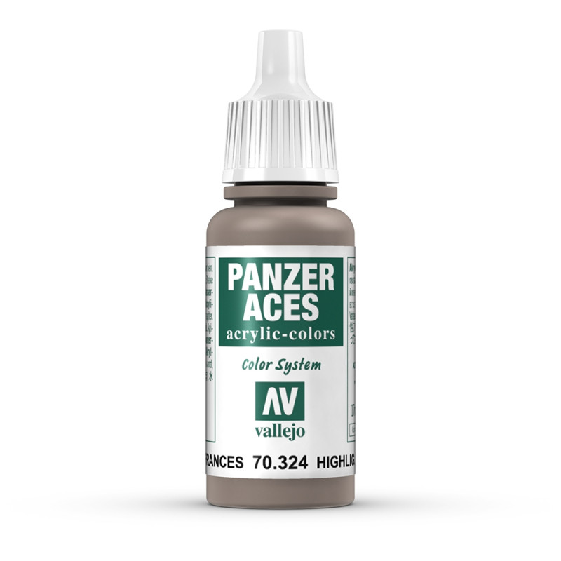 Peinture Acrylique, 17ml, Panzer Aces Eclairci E.C.Fr. - VALLEJO 70324