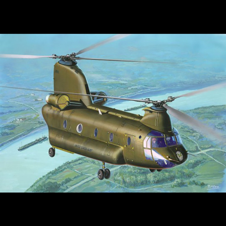 Hélicoptère de Transport, CH-47D Chinook - REVELL 3825 - 1/144