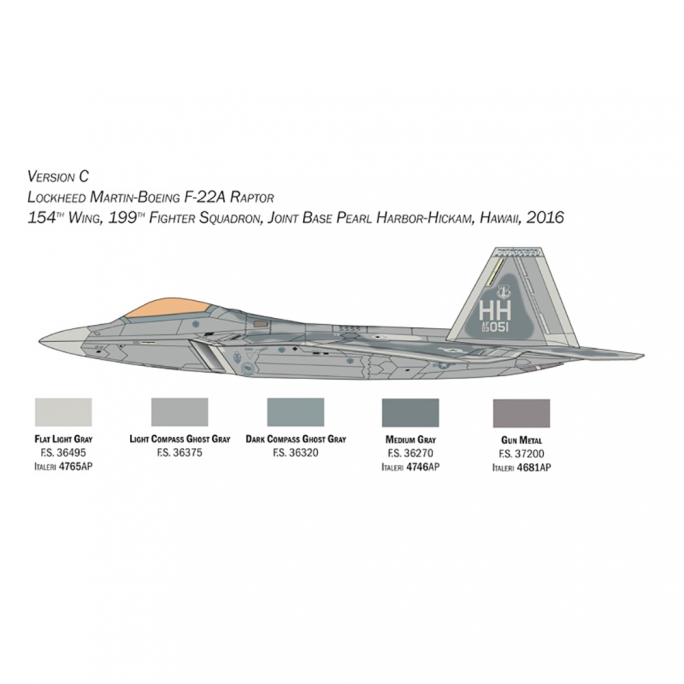 F-22 A Raptor - ITALERI 2822 - 1/48
