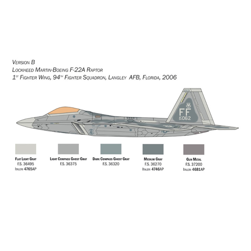 F-22 A Raptor - ITALERI 2822 - 1/48