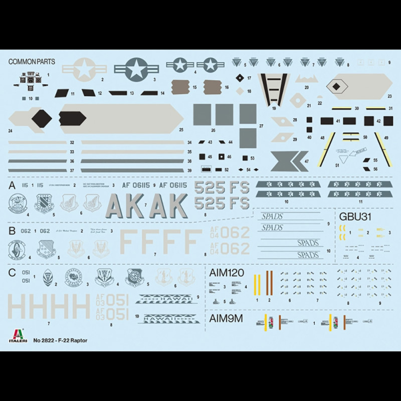 F-22 A Raptor - ITALERI 2822 - 1/48