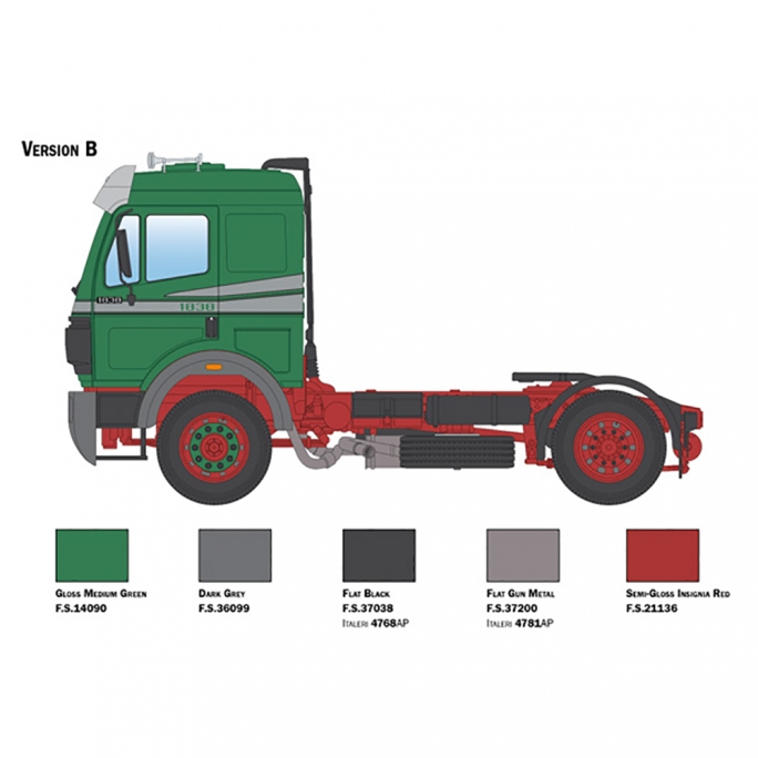 Camion Mercedes SK 1844 LS V8 - ITALERI 3956 - 1/24