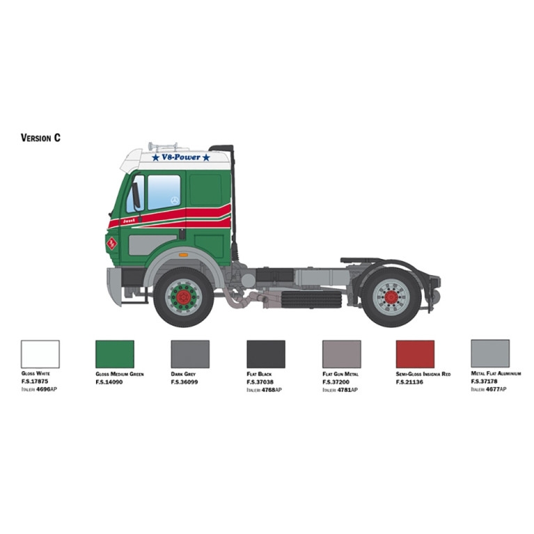 Camion Mercedes SK 1844 LS V8 - ITALERI 3956 - 1/24
