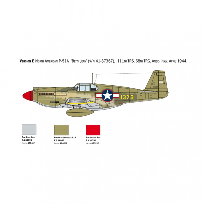 Mustang P-51A - ITALERI 1423 - 1/72