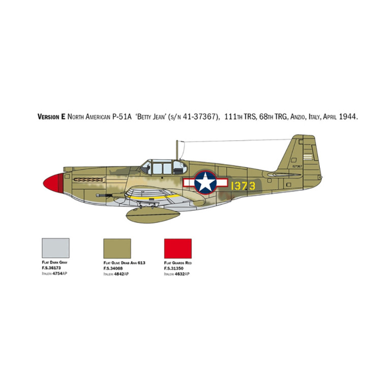 Mustang P-51A - ITALERI 1423 - 1/72