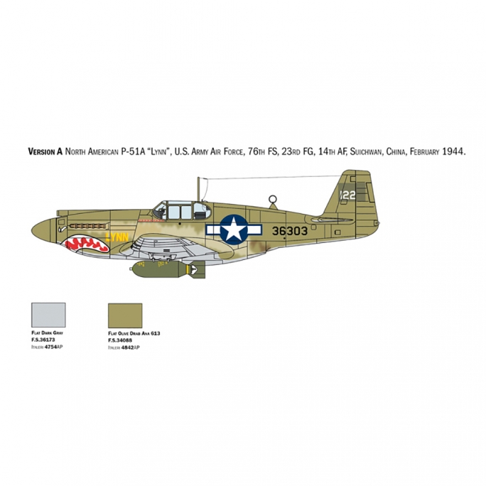 Mustang P-51A - ITALERI 1423 - 1/72