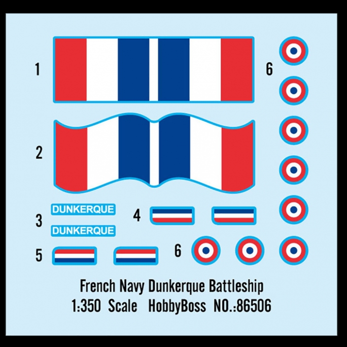 Cuirassé Dunkerque de la Marine Française - HOBBYBOSS 86506 - 1/350