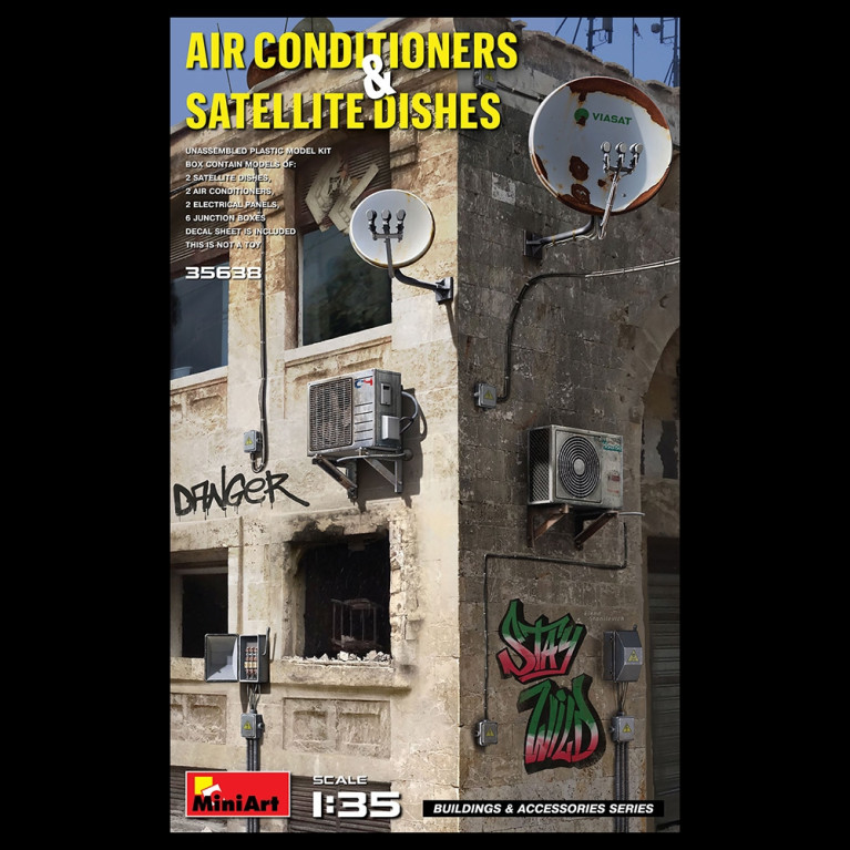 Climatiseurs et antennes paraboliques - MINIART 35638 - 1/35
