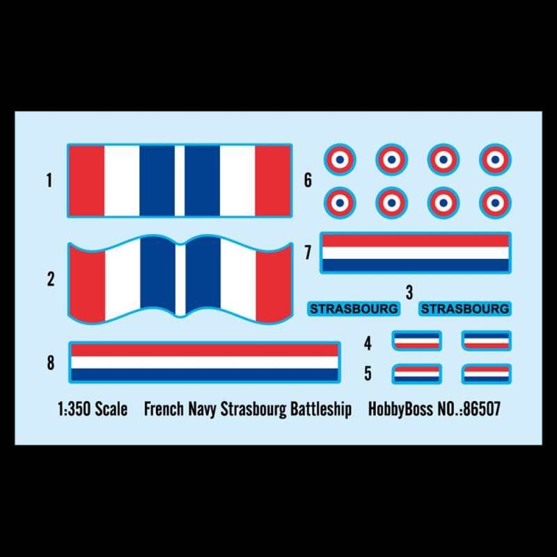 Cuirassé Strasbourg de la Marine Française - HOBBYBOSS 86507 - 1/350