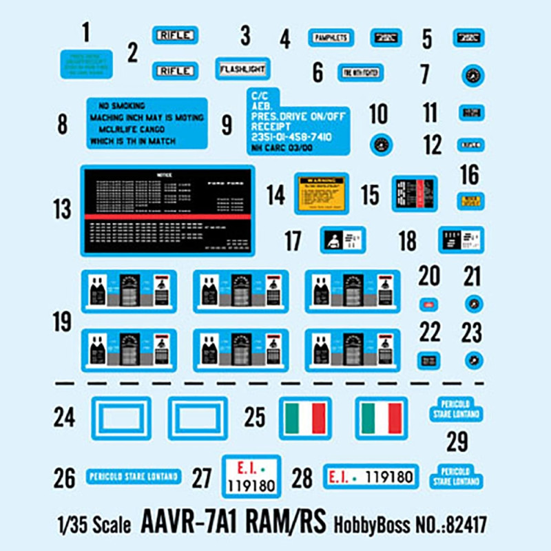 Véhicule Blindé AAVR-7A1 RAM/RS - HOBBYBOSS 82417 - 1/35