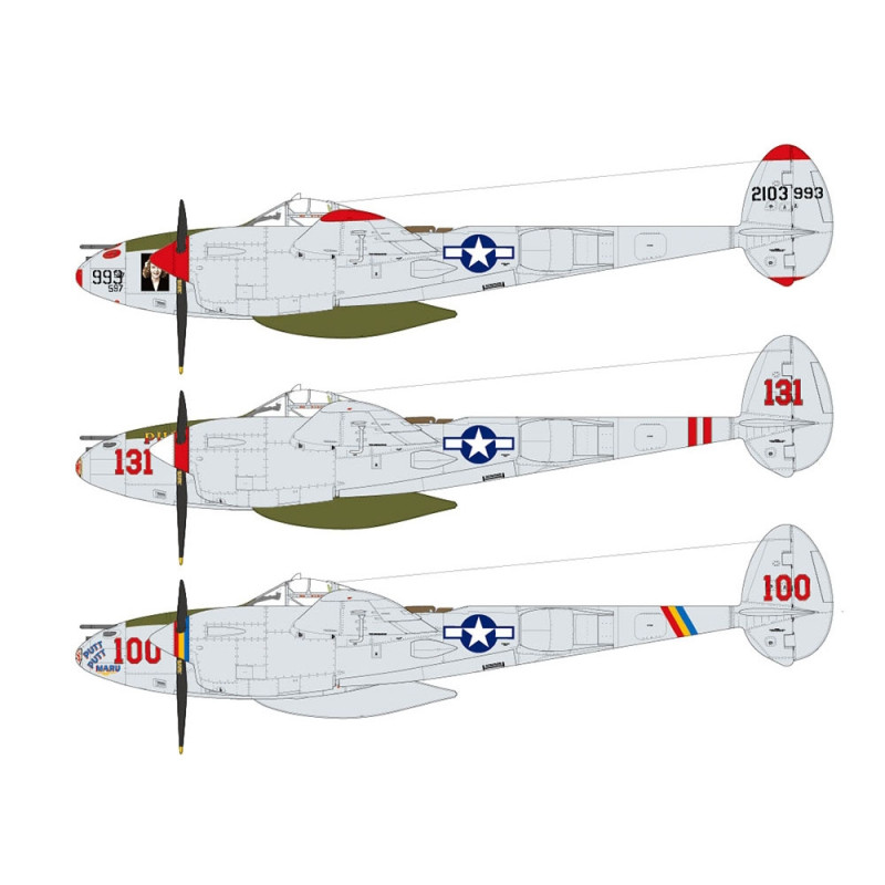 Avion Lockheed P-38J Lightning - TAMIYA 61123 - 1/48